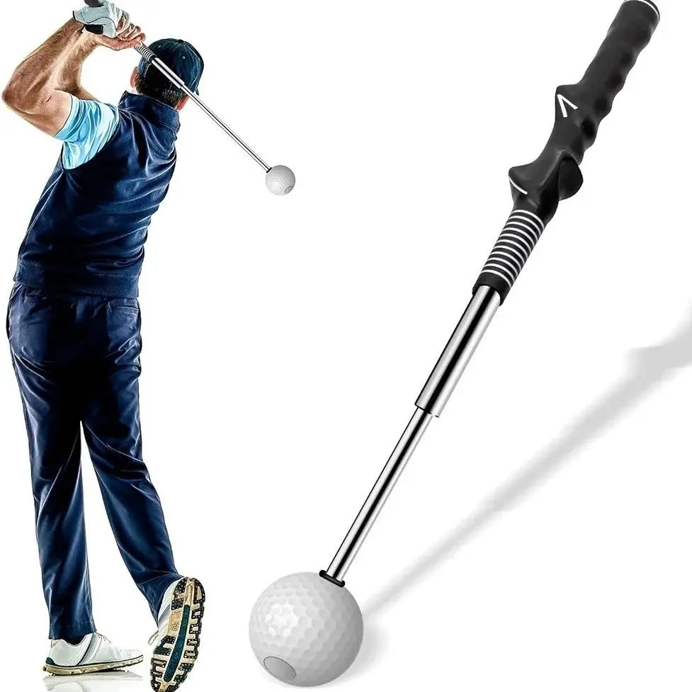 Golf Swing Practice Stick, Telescopic Golf Training Aid with Non-Slip Rubber Handle, Golf Training & Warm-Up Practice Stick, Golf Training Tool, Valentine'S Day Gift, Golf Accessory, Golf Equipment