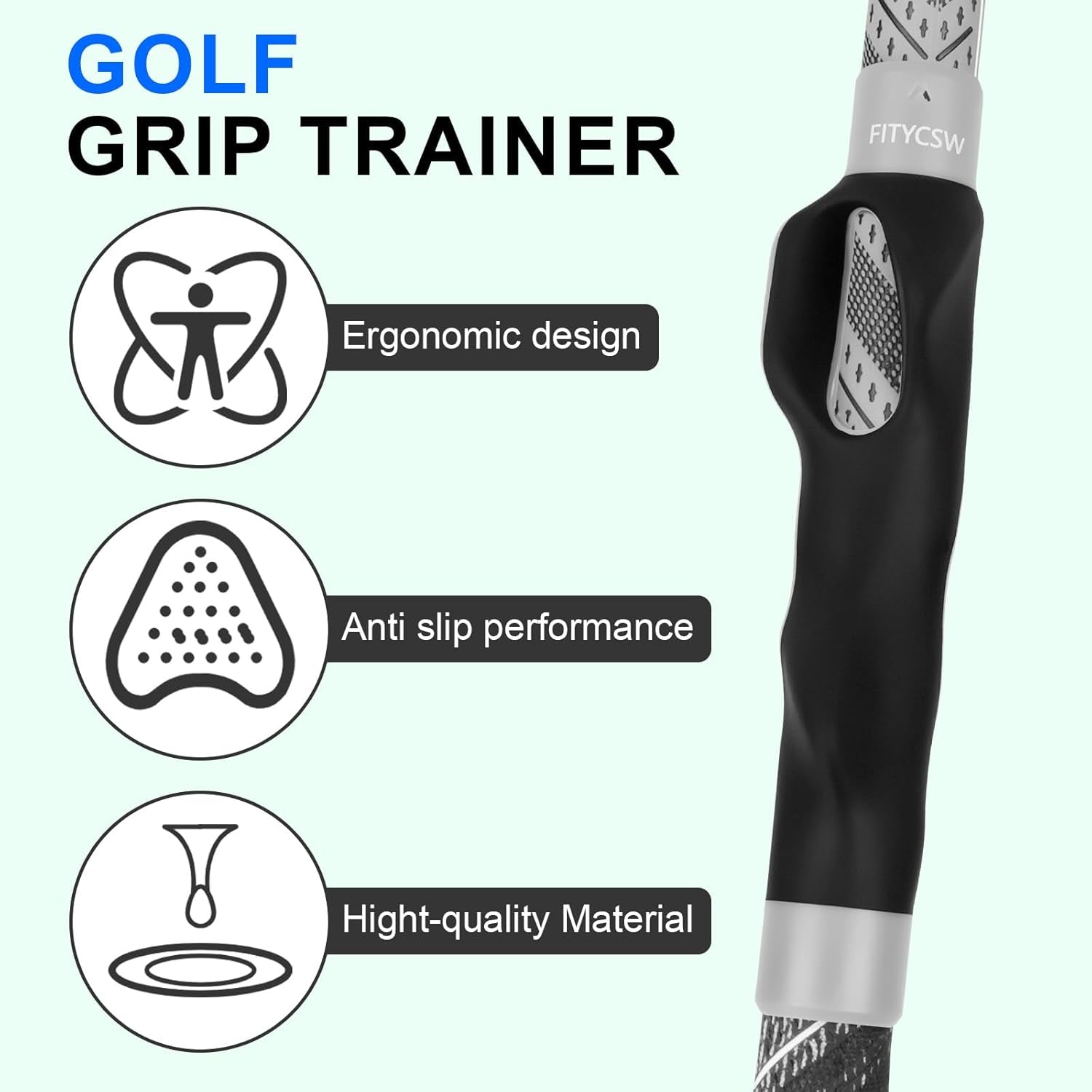 Professional Golf Grip Trainer for Right-Handed Players - Enhance Hand Positioning with Effective Training Aid and Equipment