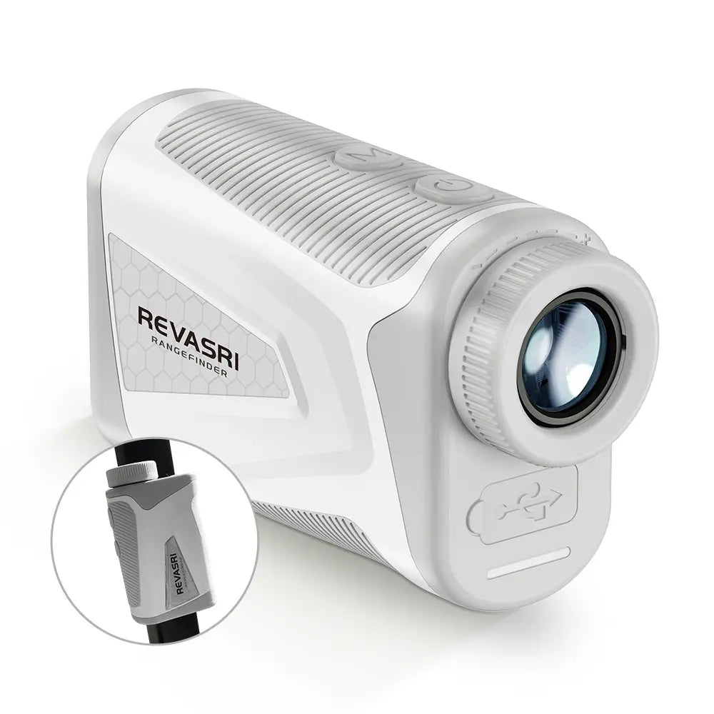REVASRI golf rangefinder with slope compensation and flag lock