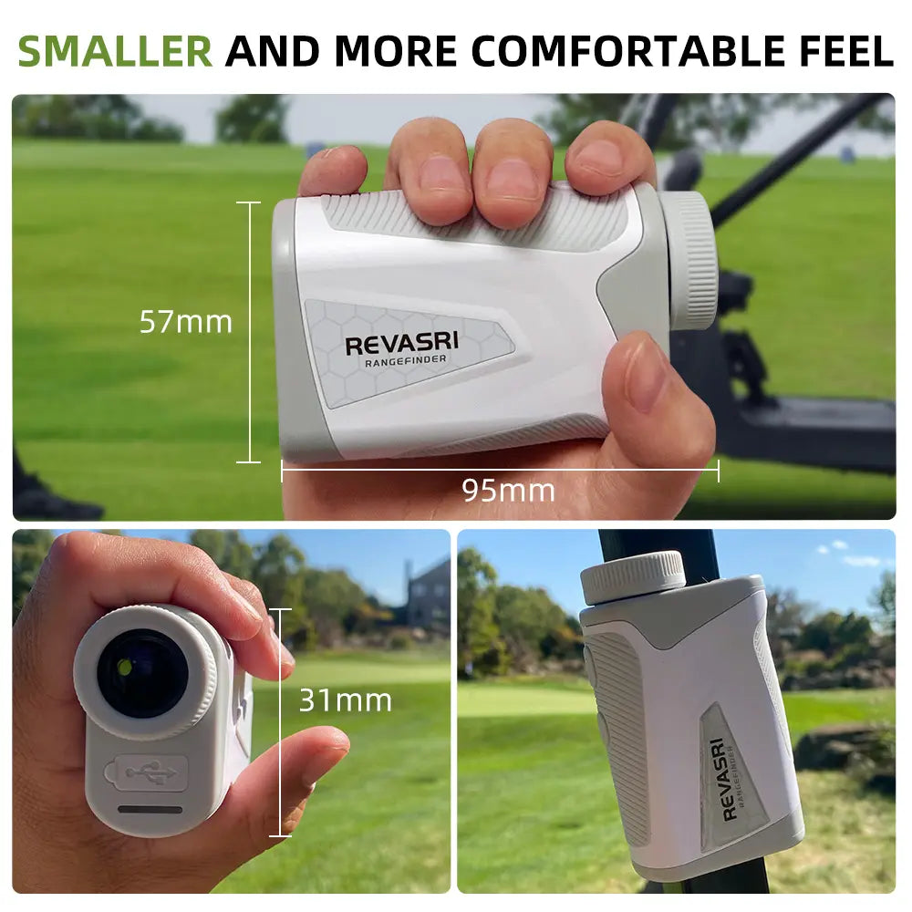 Golf rangefinder magnetically mounted to a golf cart bar