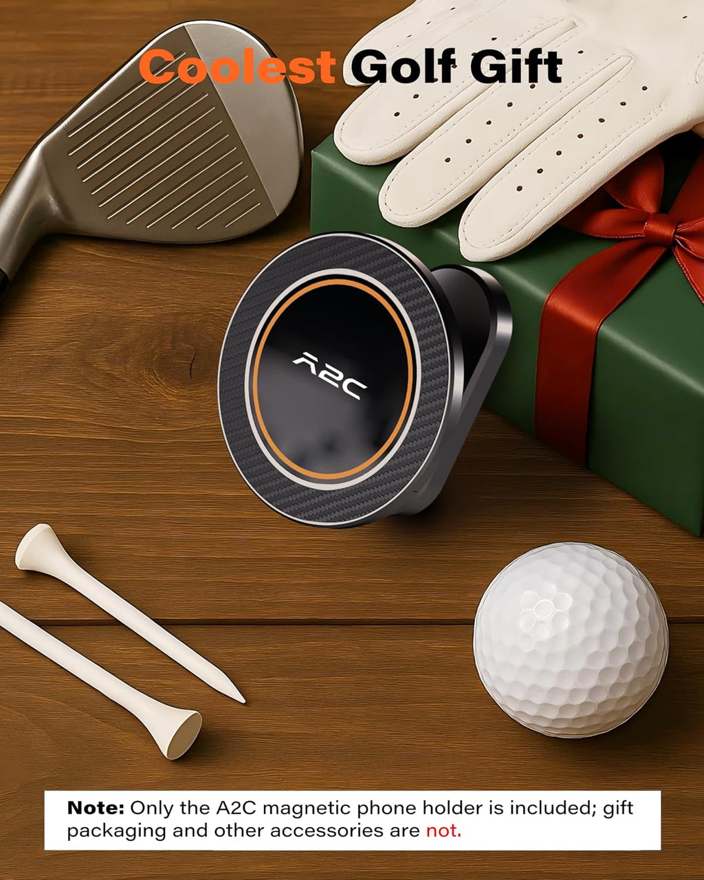 Alloy Magnetic Golf Cart Phone Holder, Unique Golf Accessories for Men