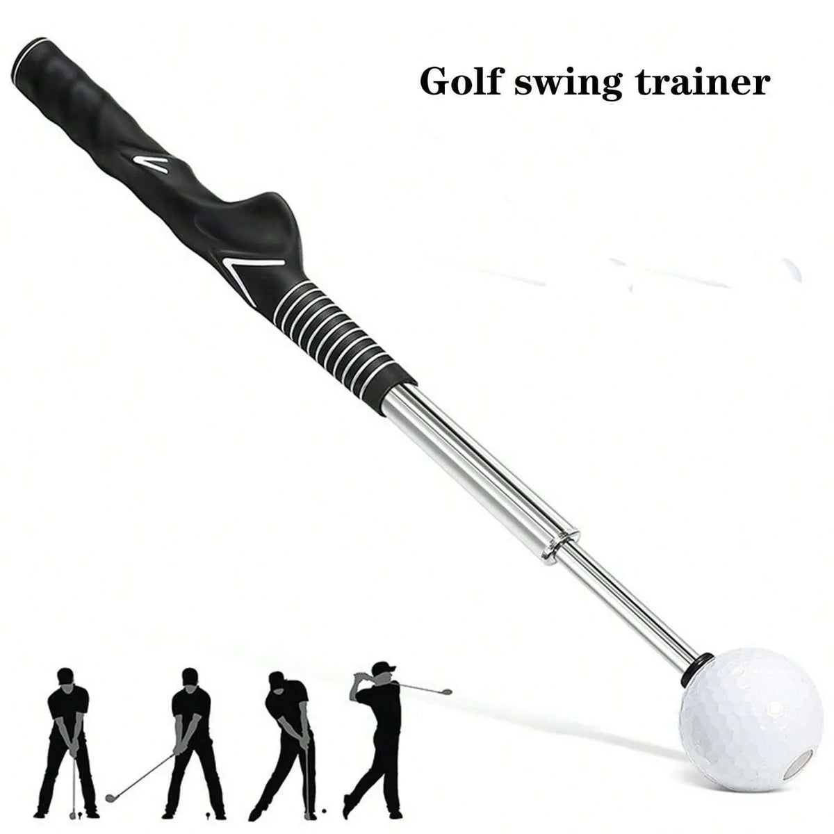 Golf Swing Practice Stick, Telescopic Golf Training Aid with Non-Slip Rubber Handle, Golf Training & Warm-Up Practice Stick, Golf Training Tool, Valentine'S Day Gift, Golf Accessory, Golf Equipment