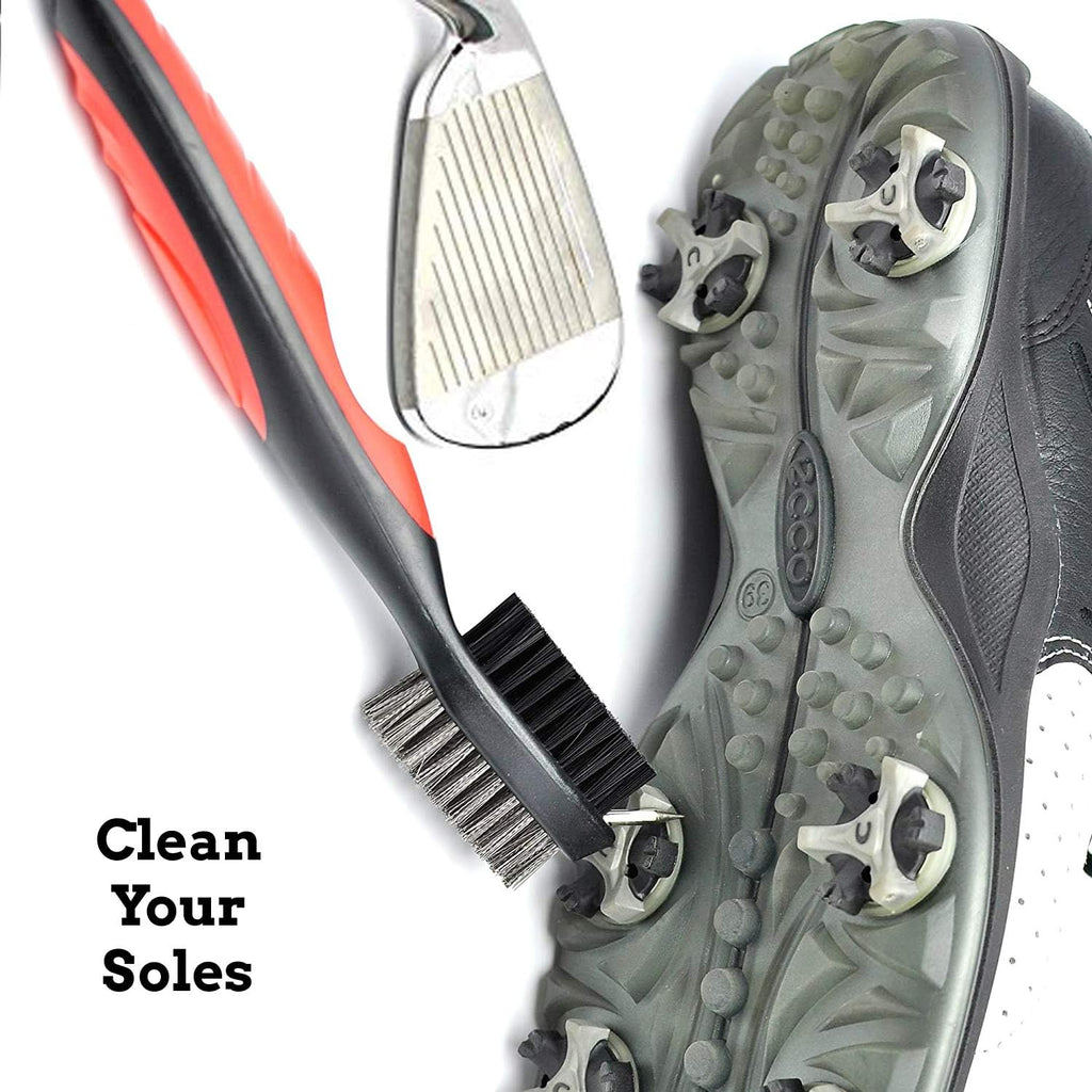Golf Towel Microfiber Waffle Pattern Golf Towel | Brush Tool Kit with Club Groove Cleaner | Golf Divot Tool | Golf Accessories for Men
