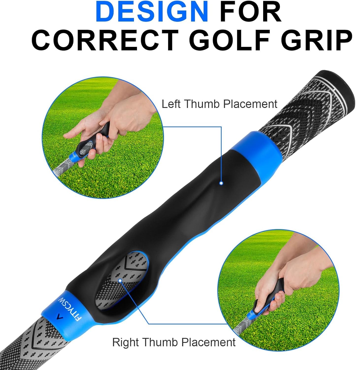 Professional Golf Grip Trainer for Right-Handed Players - Enhance Hand Positioning with Effective Training Aid and Equipment